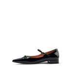 Colorful Bridge | Black Butterfly Pointed Sweet Mary Jane Shoes Women's Flat Ballet Shoes