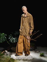 24AW ピューパサイレンスコントゥアプリーツレイヤードディコンストラクトスリーブシャツ