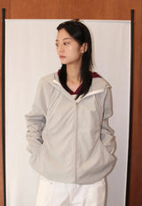 SHIRRING HOODED WIND JACKET