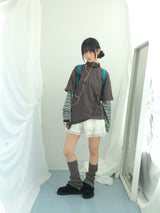 ribbon strap layer skirt