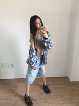 Salty Bermuda Denim Shorts (1color)