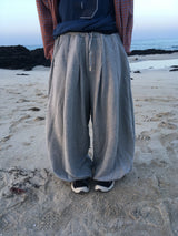 Tissue Pintuck Sweat Pants