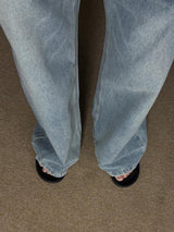 Awesome Super Long Wide Denim Pants (5color)