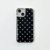 dot epoxy silver bumper case(black)
