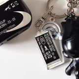 Nostalgic Vibes Acrylic Keyring (Black)