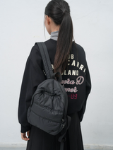 padded mini backpack - black            