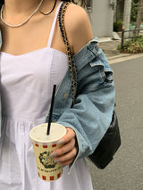 [MADE]ドットプリーツロングブーツカットパンツ