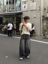 キャメルスエードクロスボディーバッグ