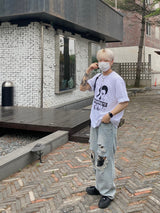 トレインナ染め半袖Tシャツ 2C
