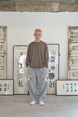 ヴィンテージ P. ダイイングカットアウトボックスTシャツ (Brown)