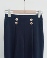 Loire Two-Button Wide Slacks