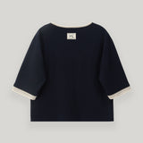Navy Layered PK Tee