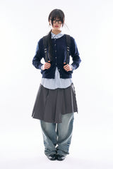 Ciel round button-up cardigan