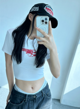 BANG BANG GUN CROP T🖤❤🤍 - 2 COLORS