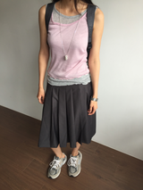 Node frill layered sleeveless top (4color)