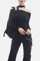Ramita Off-Shoulder T-Shirt (Mini Shoulder Set)