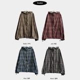 Legit Boxy String 2Way チェックパーカージャンパー