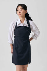 ODE BUCKLE MINI DRESS / CHARCOAL