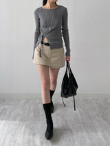 Ray Buckle Wrap Knit