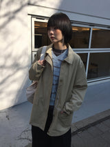 モノストライプVネックニット (3color)