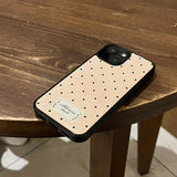 Dot epoxy bumper case (peach puff)