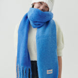 Half&Half Chunky Muffler (Light Blue & Cobalt Blue)