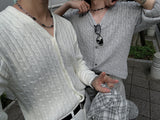 ASCLO Grown V Knit Cardigan (12color)