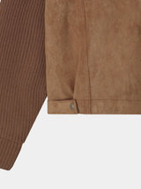 Owen knitwear suede jacket