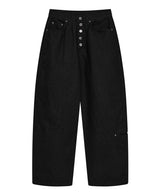 red denim pants (black)