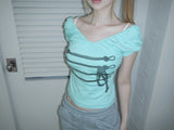 rope y2k top(2 color)