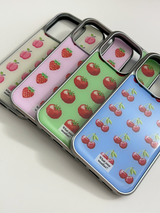 fruit tetris epoxy silver case-cherry