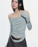 MELVIN LONG SLEEVE TOP (BLUE GREY)