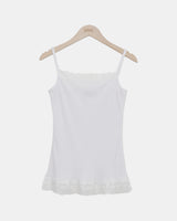 Vuet Lace Ribbed Sleeveless Top