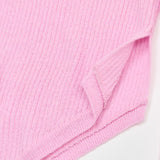 CUT-OUT OFF SHOULDER KNIT PINK