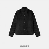 [F/W] コーデュロイスウェードクロップシャツ(2color)