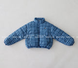Bobby Checkered Cropped Padded Jacket