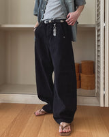 Bart Camo Cutout Wide Denim Pants