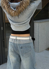 [Unisex] Heavy denim sweat wide pants(2color)