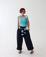 [UNISEX] Linen pintuck banding wide pants