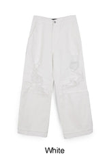 Fed Damage Layered Cotton Pants