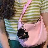 Bunny Popo Doll Keyring (black)