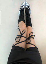 リボンストラップスカートパンツ