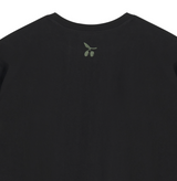 [mnem] オリーブプリントのオーバーサイズTシャツ(black)