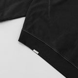 Oversized Polo Sweatshirt - Black