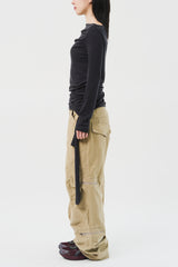 (W) Drape Top (2color)
