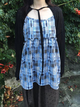 Meadow Check Button Blouse (2c)