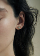 [925 silver] Deux.silver.162 / コトハートピアス