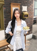 DN Cotton100 Tiered Mini Skirt Pants (2color)