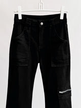 High-End Zipper Long Bootcut Pants