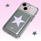 [made] milky star MagSafe card wallet